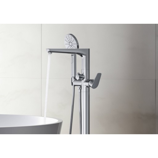 Смеситель для ванны с душем AQUATEK Бетта AQ1145CR напольный хром